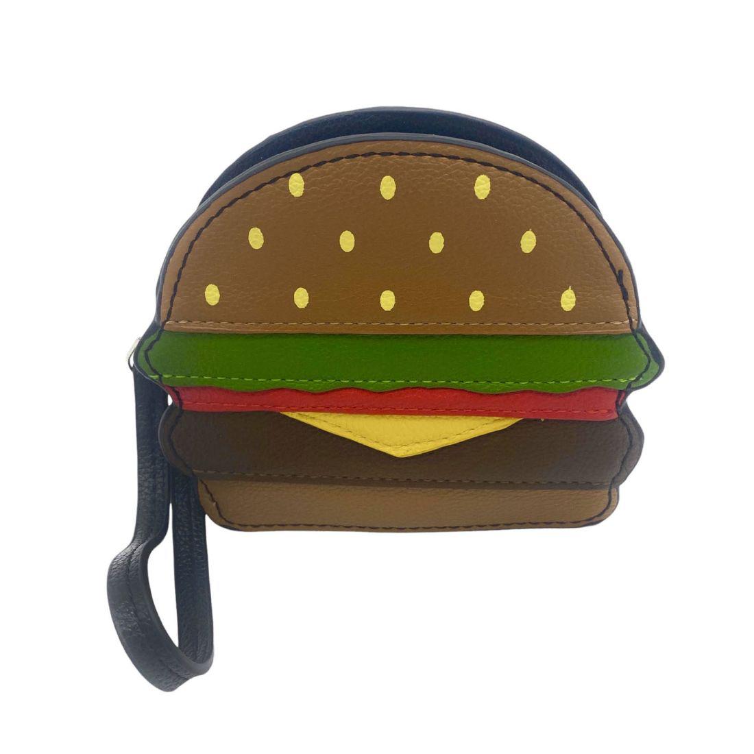 Empire Cove Mini Hamburger Coin Purse Wallet Zippered Pouch Bag Wristlet-