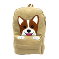 Empire Cove Canvas School Backpack Peeking Fox Dog Cat Sloth Shark Book Bag-Dog-