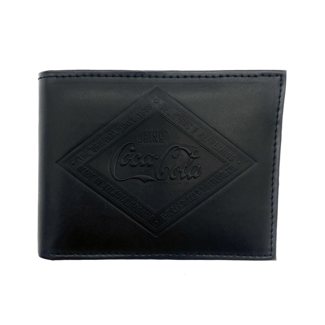 Coca Cola Diamond Slim Bifold Wallet Classic Men Women Youth Card Slots-