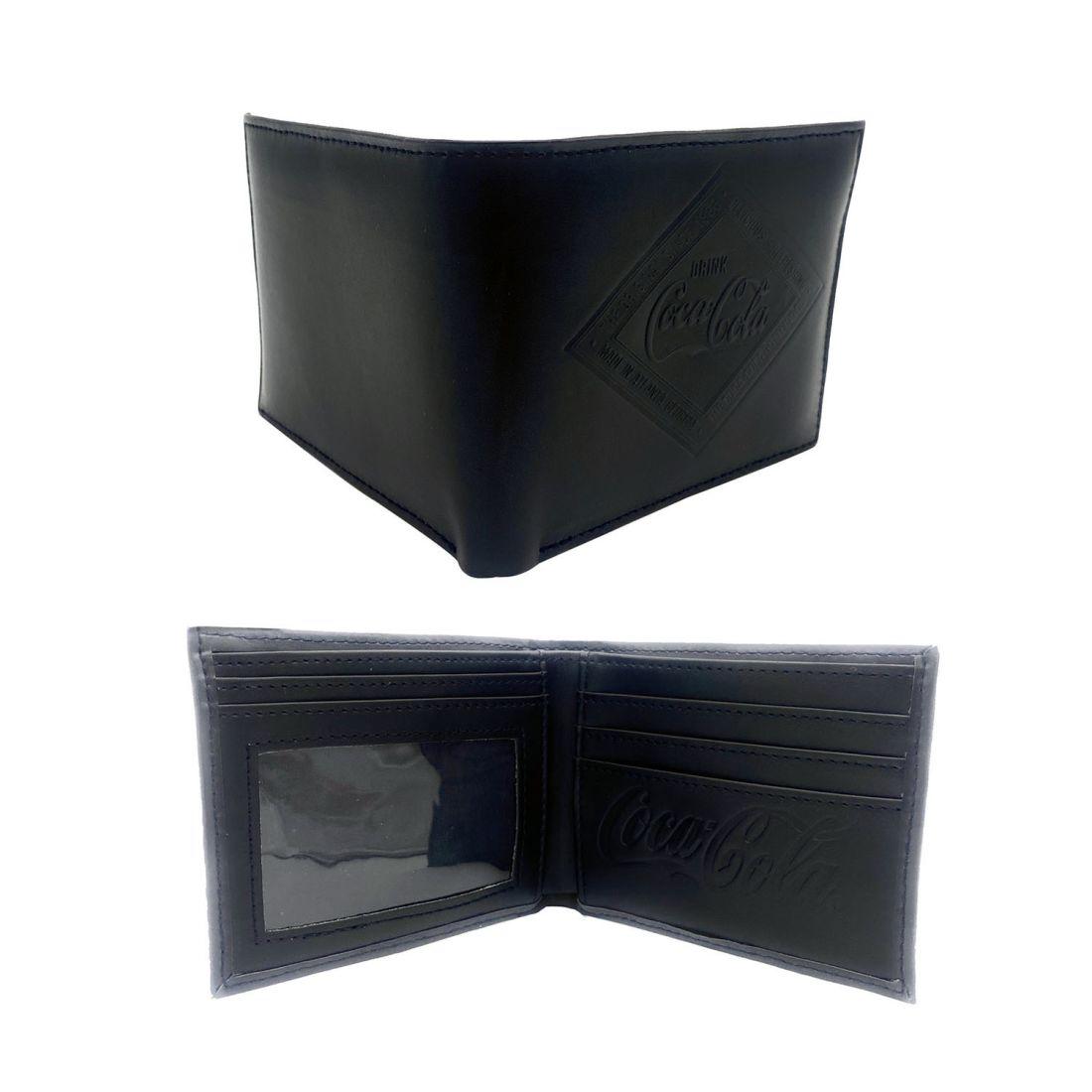 Coca Cola Diamond Slim Bifold Wallet Classic Men Women Youth Card Slots-