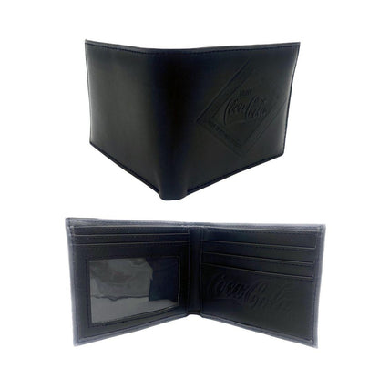 Coca Cola Diamond Slim Bifold Wallet Classic Men Women Youth Card Slots-