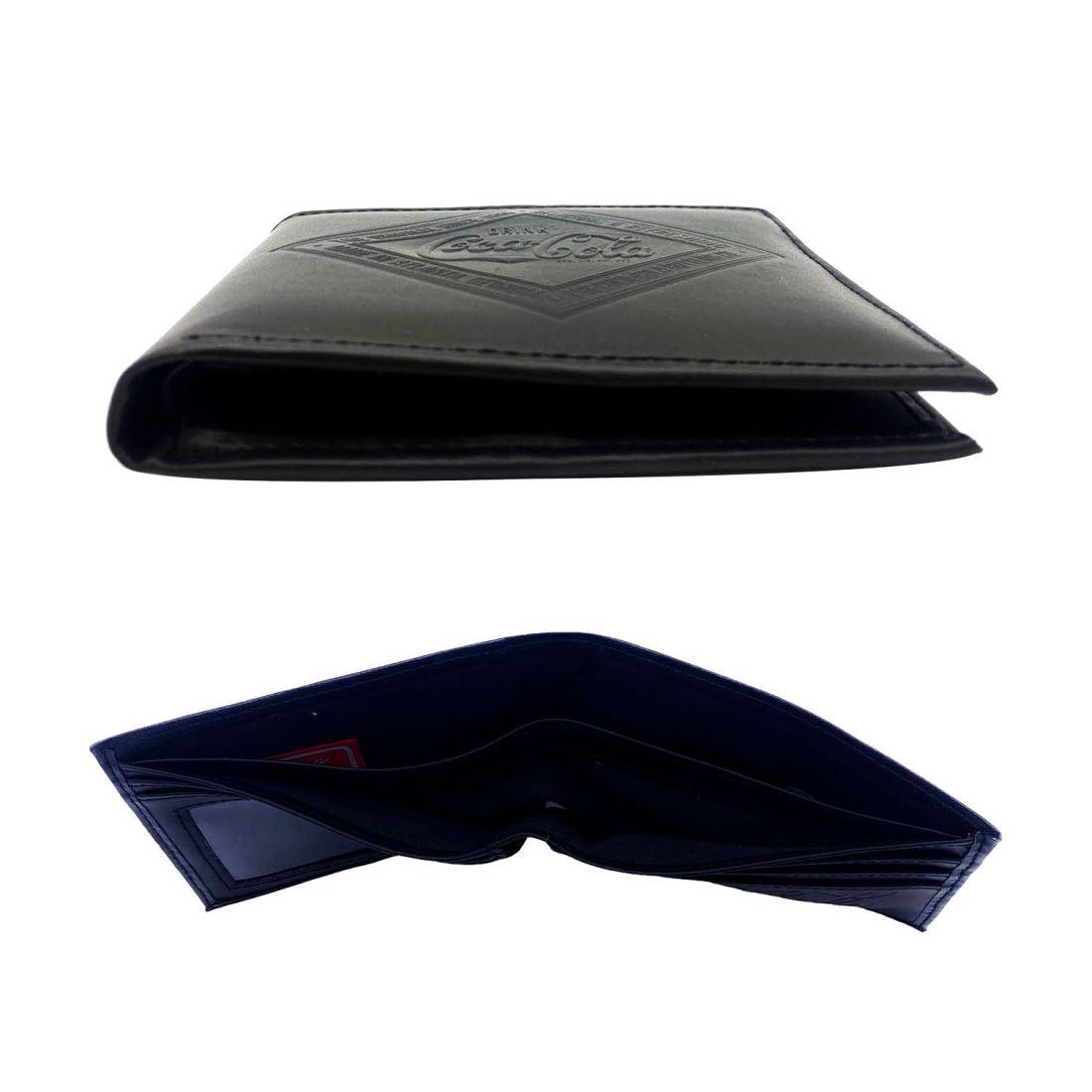 Coca Cola Diamond Slim Bifold Wallet Classic Men Women Youth Card Slots-