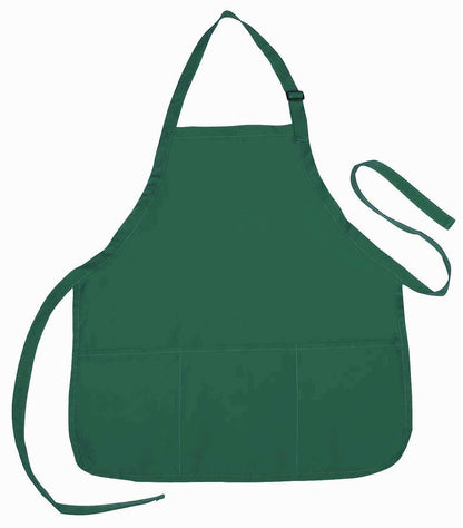 3 Pack Full Adult Size Bib Aprons With 3 Waist Pockets Plain Solid Colors Kitchen Chef Waiter Garden Crafts Wholesale Bulk-ROYAL BLUE-