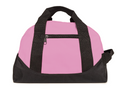 1 Dozen Duffle Bags Travel Sport Gym Carry Small 12inch Wholesale Bulk-PINK/BLACK-