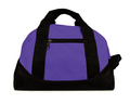 1 Dozen Duffle Bags Travel Sport Gym Carry Small 12inch Wholesale Bulk-PURPLE/BLACK-