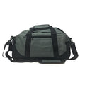 Sports Duffle Bag 14 inch School Travel Gym Locker Carry-On Luggage-GRAY/BLACK-