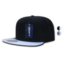 Decky Brim Two Tone Snapbacks 6 Panel Baseball Hats Caps Unisex-Black/White- 1 image