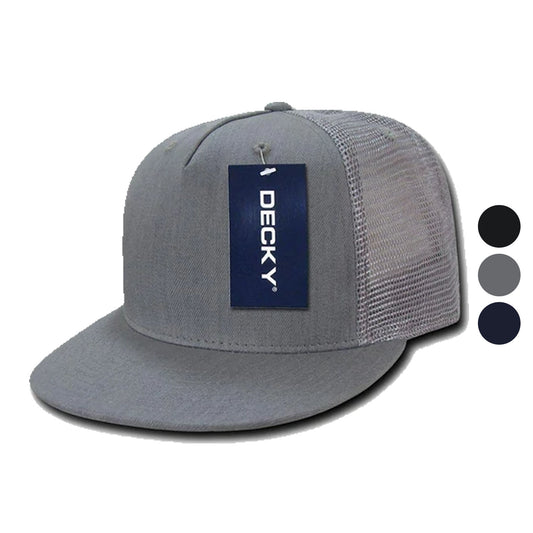1 Dozen Decky 5 Panel Flat Bill Denim Trucker Baseball Caps Hats Wholesale Lots-