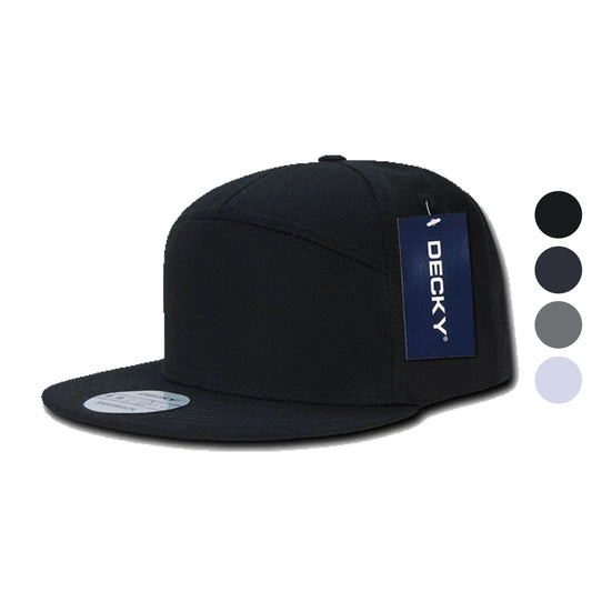 1 Dozen 7 Panel Cotton Snapbacks Flat Bill Baseball Hats Caps Wholesale Bulk-