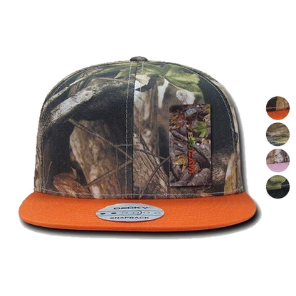 Decky Camouflage Hybricam Retro Flat Bill Snapback Baseball Caps Hats-GBR-
