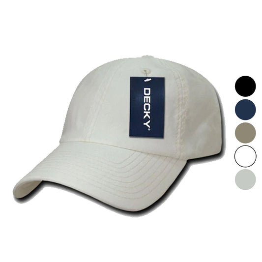 1 Dozen Decky Washed Cotton Polo Style Flex Fitted Baseball Hats Caps Wholesale Lots-