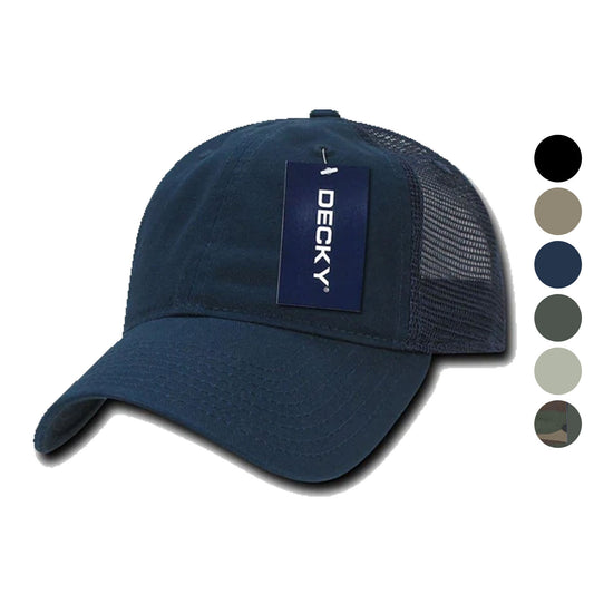 1 Dozen Decky Cotton Relaxed Trucker Baseball Caps Hats Wholesale Bulk-