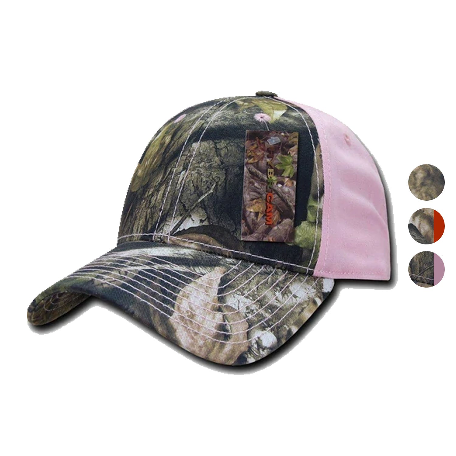 1 Dozen Decky Camo Hybricam Pre Curved Bill Low Crown Hats Cap Wholesale Lot-