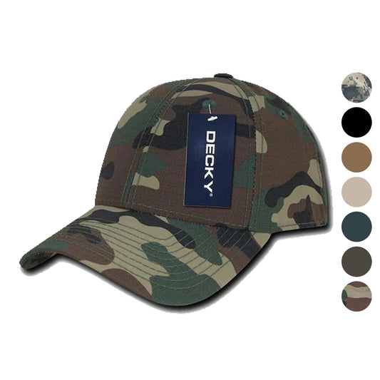 Decky Military Camo Army Woodland Acu Low Crown Structured Ripstop Hats Caps-ACU-