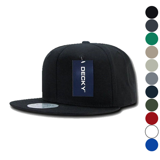 1 Dozen Decky Retro Flat Bill 6 Panel Snapback Baseball Caps Hats Wholesale-