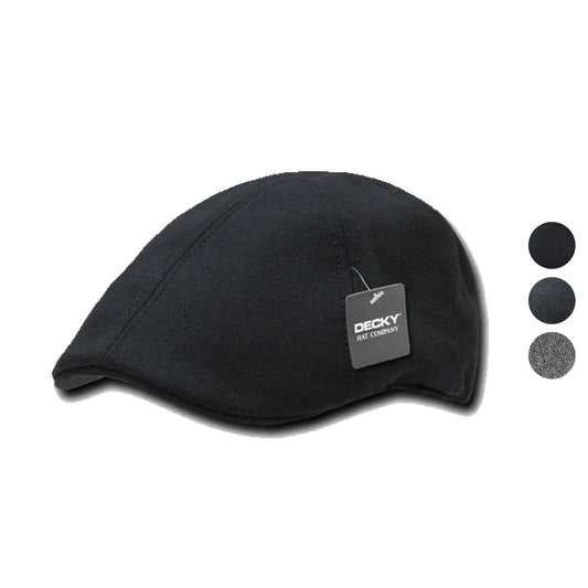 1 Dozen Decky Melton Woven Wool Ivy 6 Panel Hats Caps Warm Ski Wholesale Bulk-