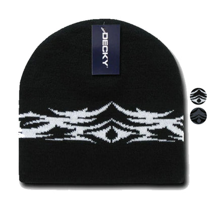 1 Dozen Decky Tribal Design Beanies Caps Hats Knitted Ski Skull Winter Wholesale-