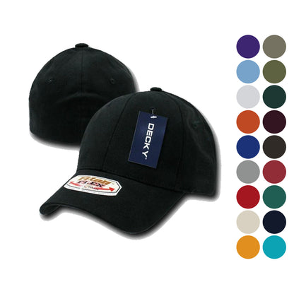 1 Dozen Decky Fitall Flex Fitted Baseball Dad Caps Hats Wholesale Lots-
