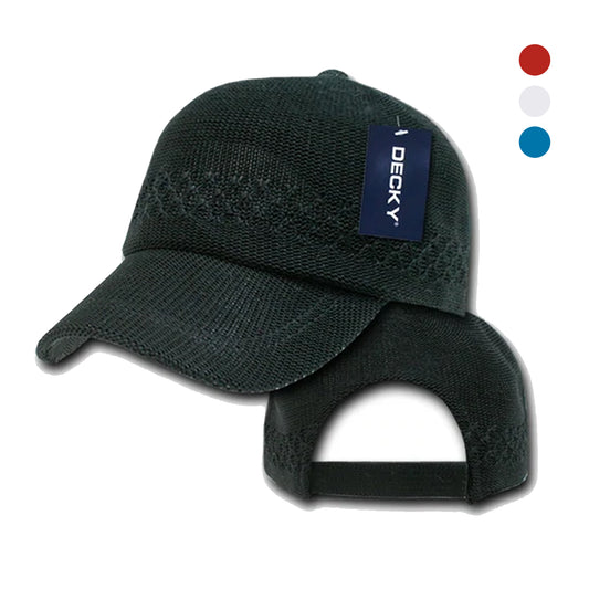 1 Dozen Classic Decky Crocheted Knitted Style Baseball Caps Hats Wholesale Lots-