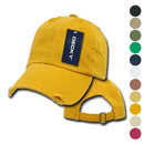 1 Dozen Decky Vintage Frayed Washed Vintage Polo Dad Hats Caps 6 Panel Wholesale- 1 image