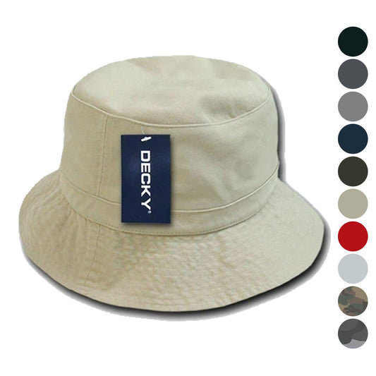 1 Dozen Decky Fisherman'S Bucket Washed Chino Twill Hat Hats Cotton Wholesale-