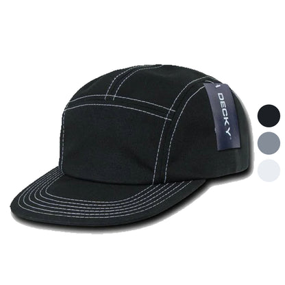 1 Dozen Decky 5 Panel Contra-Stitch 5 Panel Racing Jockey Biker Hats Wholesale-