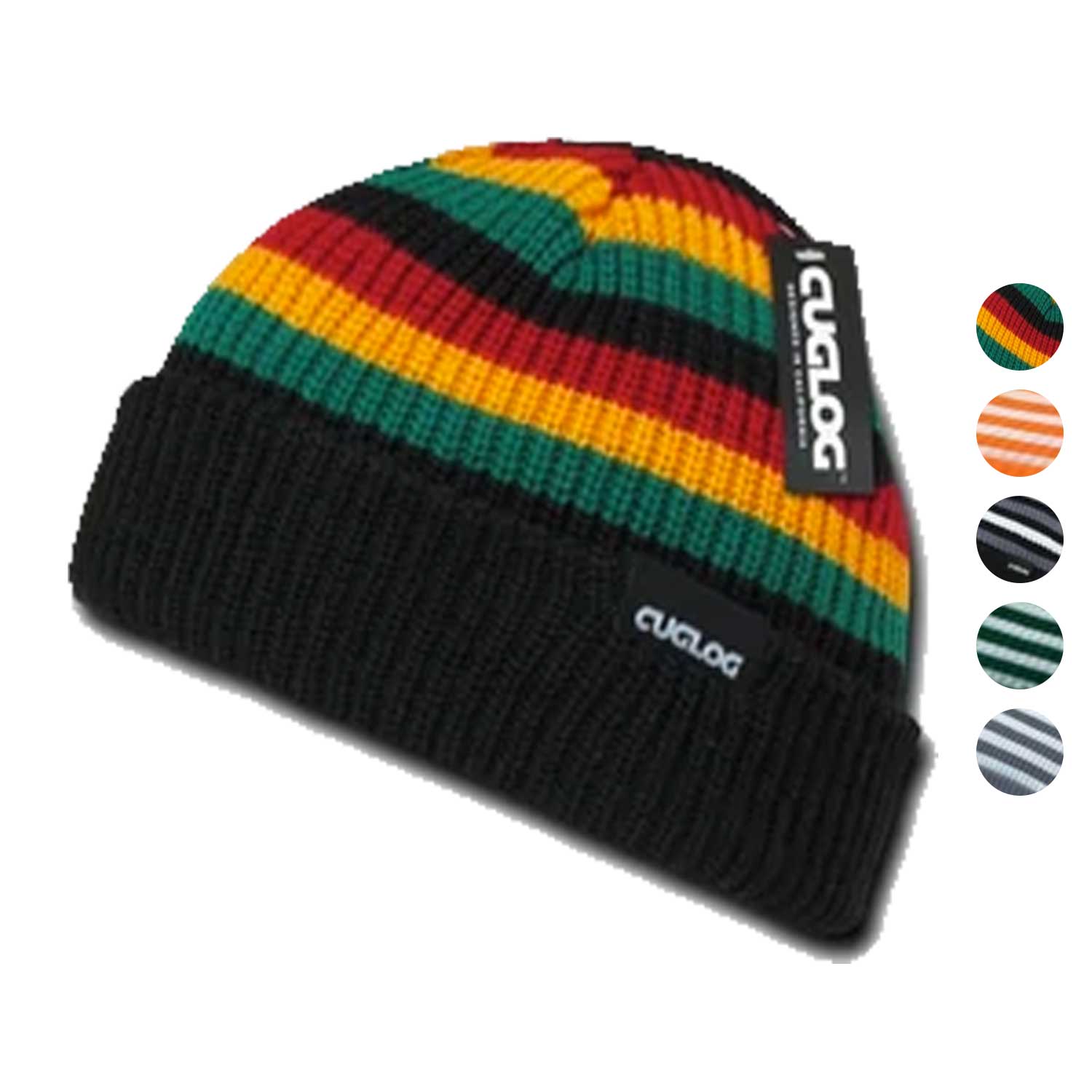 1 Dozen Cuglog Kilimanjaro Striped Beanies Watch Striped Rib Wholesale Lots-