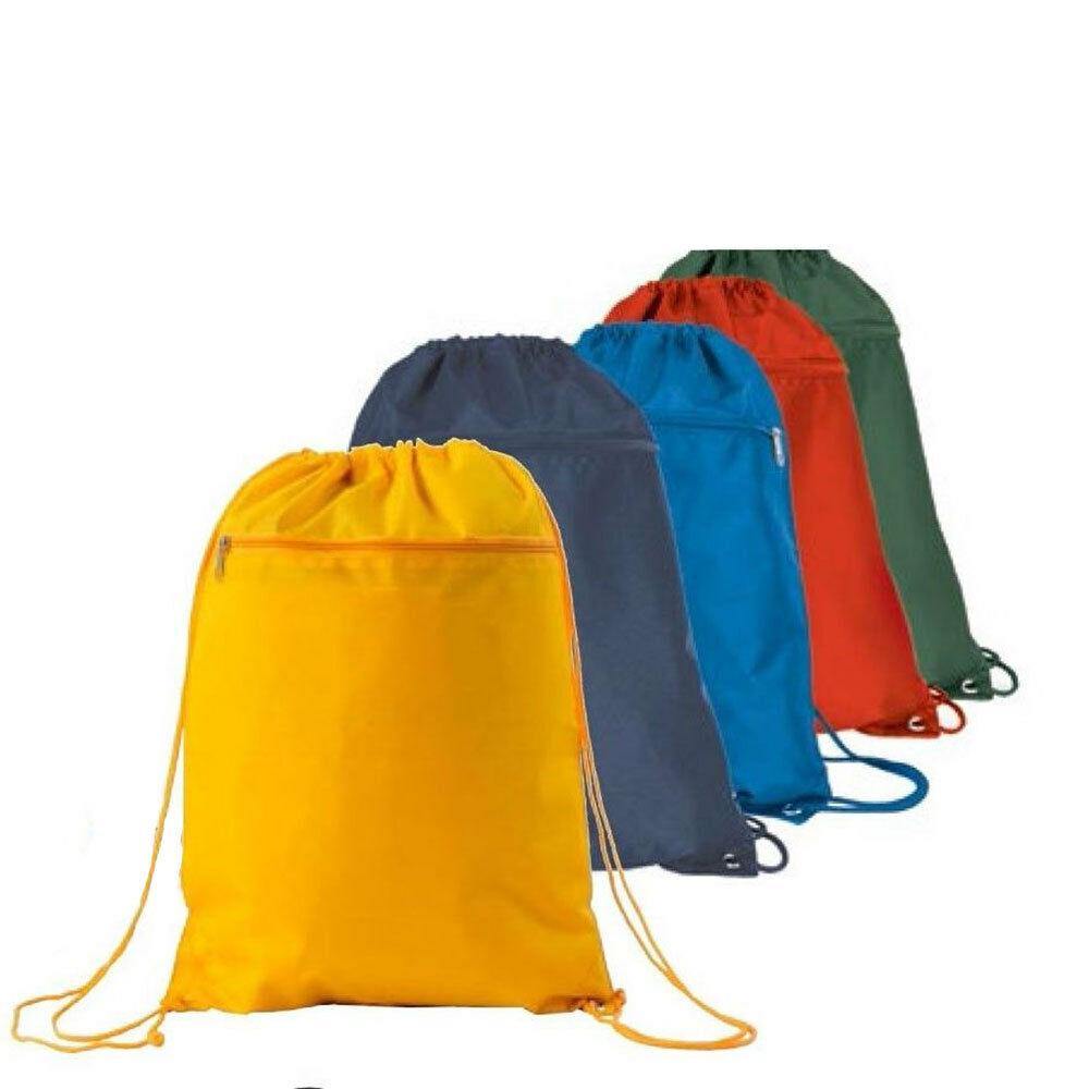 1 Dozen Large Drawstrings Backpack Rucksack Tote Sacks Pack Bag 14x18inch Wholesale Bulk-
