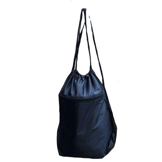 Large Drawstrings Backpack Rucksack Tote Sacks Pack Bag Zippered 14x18inch-ROYAL-