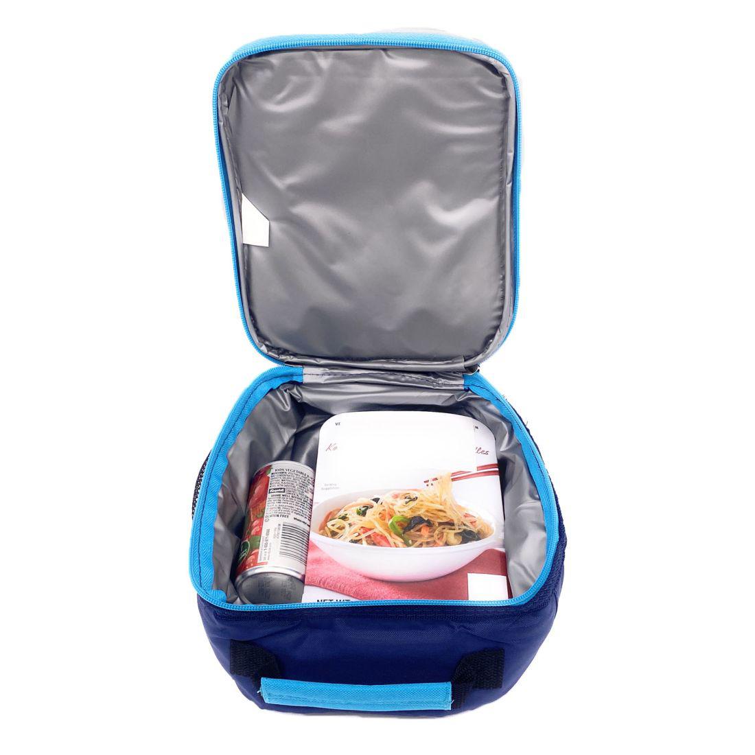 Empire Cove Vertical Insulated Lunch Bag Quilted Cooler Food Tote Picnic Travel-Blue-