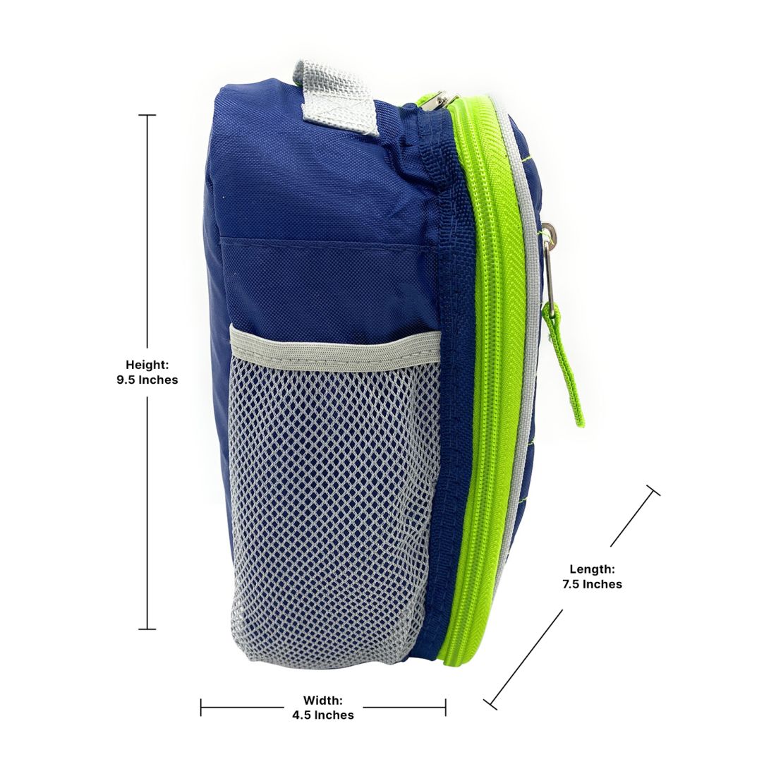 Empire Cove Vertical Insulated Lunch Bag Quilted Cooler Food Tote Picnic Travel-Blue-