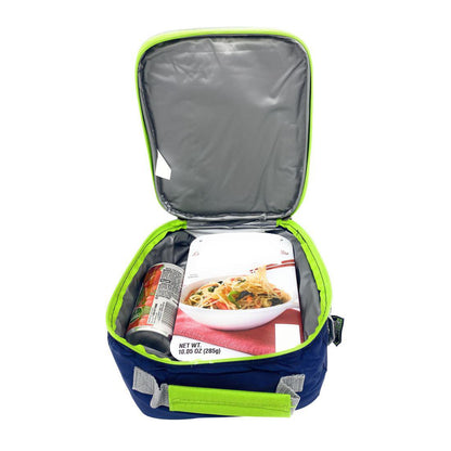 Empire Cove Vertical Insulated Lunch Bag Quilted Cooler Food Tote Picnic Travel-Blue-