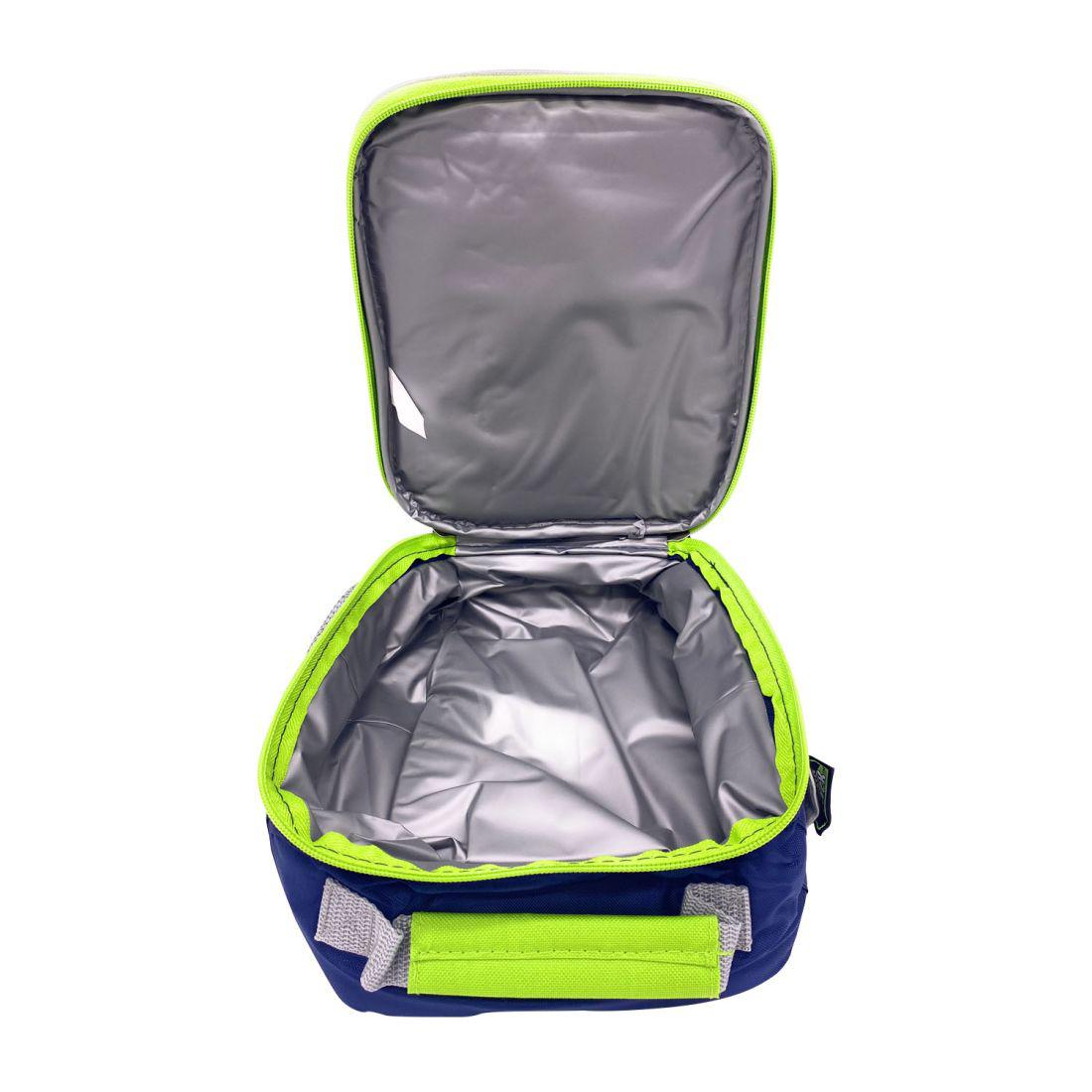 Empire Cove Vertical Insulated Lunch Bag Quilted Cooler Food Tote Picnic Travel-Blue-