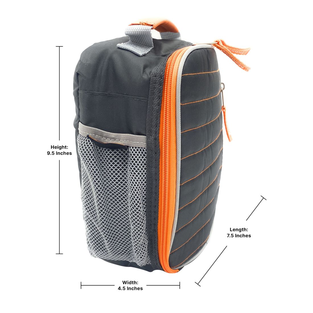 Empire Cove Vertical Insulated Lunch Bag Quilted Cooler Food Tote Picnic Travel-Blue-