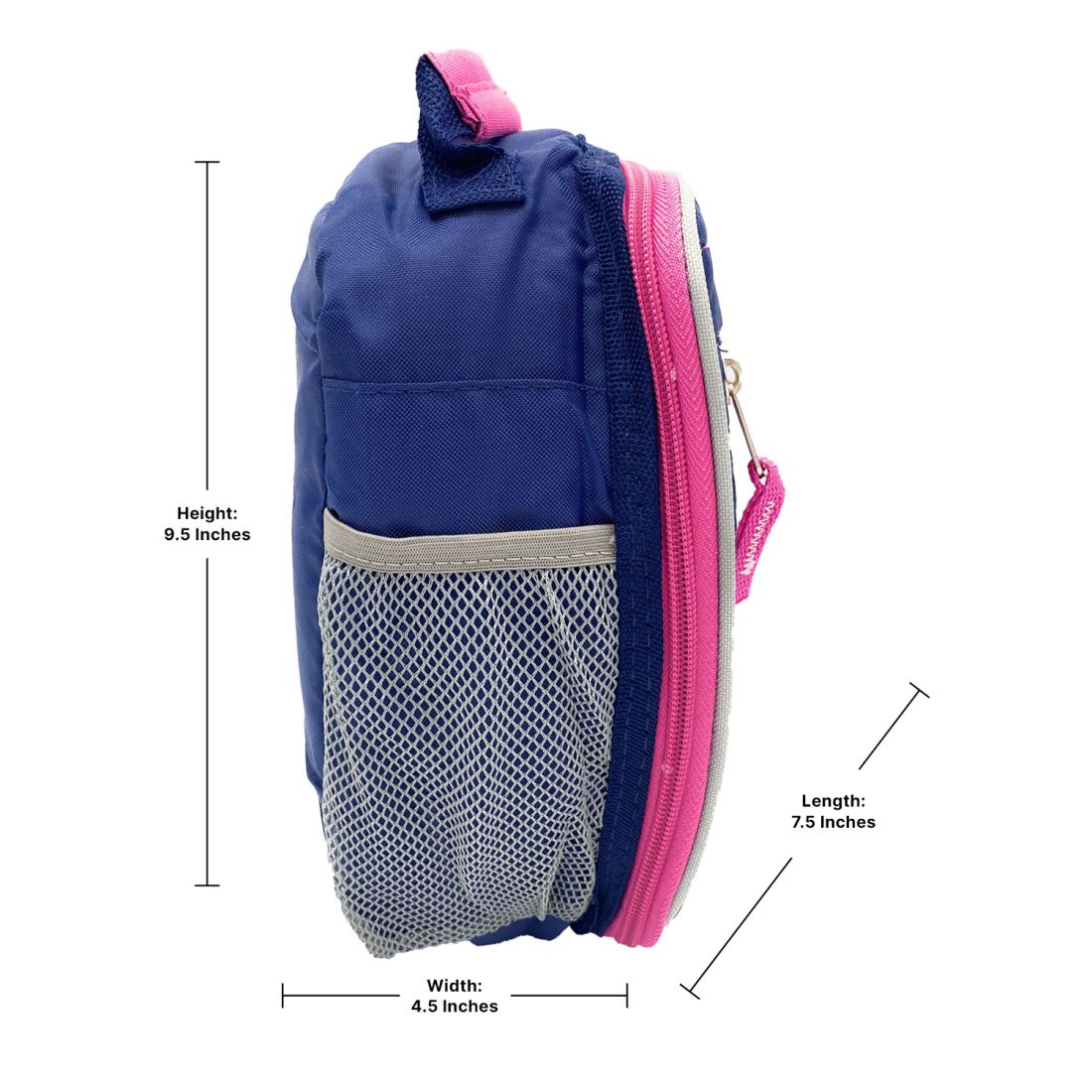 Empire Cove Vertical Insulated Lunch Bag Quilted Cooler Food Tote Picnic Travel-Blue-