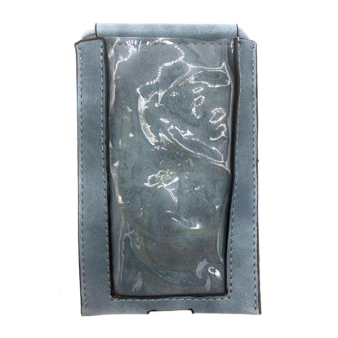 Empire Cove Cell Phone Crossbody Bags Touchscreen Clear Window Wallet Pouch Purse-Black-
