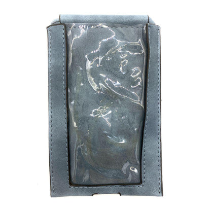 Empire Cove Cell Phone Crossbody Bags Touchscreen Clear Window Wallet Pouch Purse-Black-