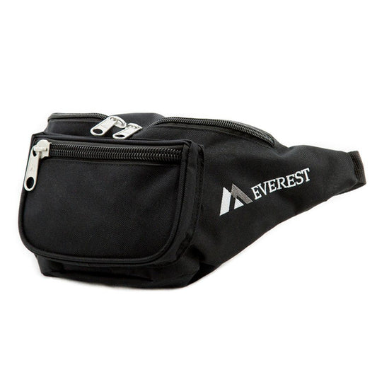Everest Signature Waist Fanny Pack - Medium Size-Red-
