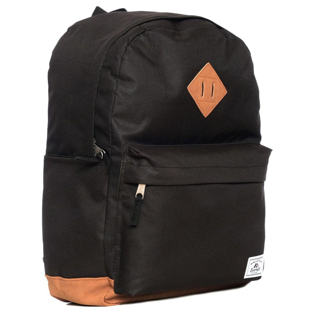 Everest Vintage Laptop Backpack-Black-