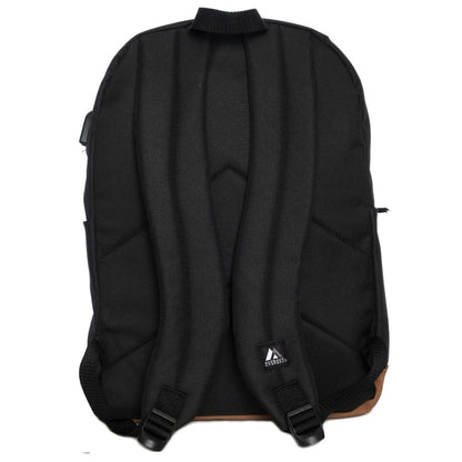 Everest Vintage Laptop Backpack-Black-