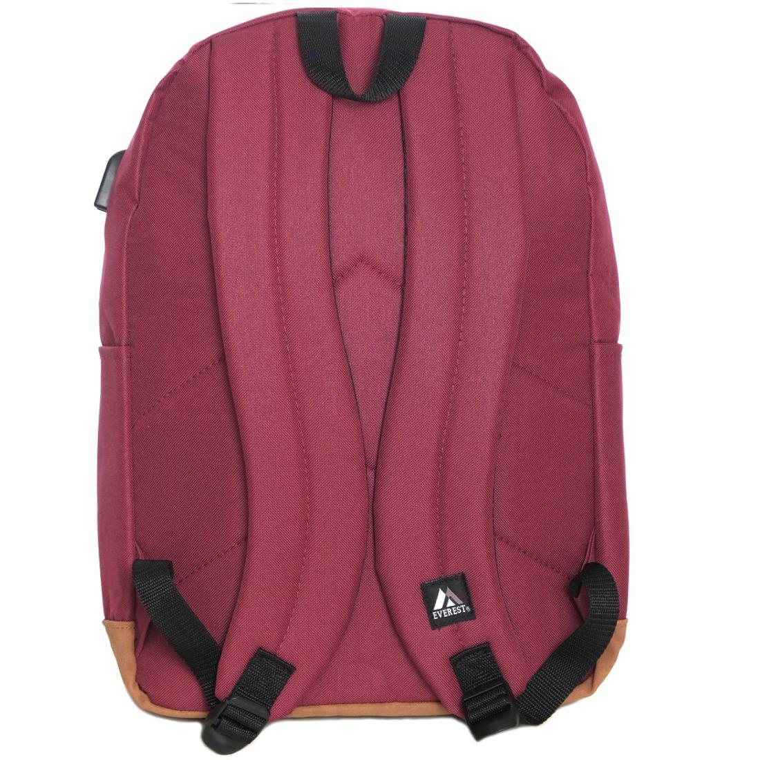 Everest Vintage Laptop Backpack-Black-