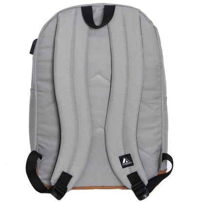 Everest Vintage Laptop Backpack-Black-