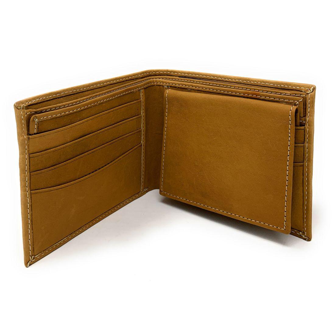 Empire Cove Stylish Genuine Leather Bifold Wallets Mens Womens-Black-