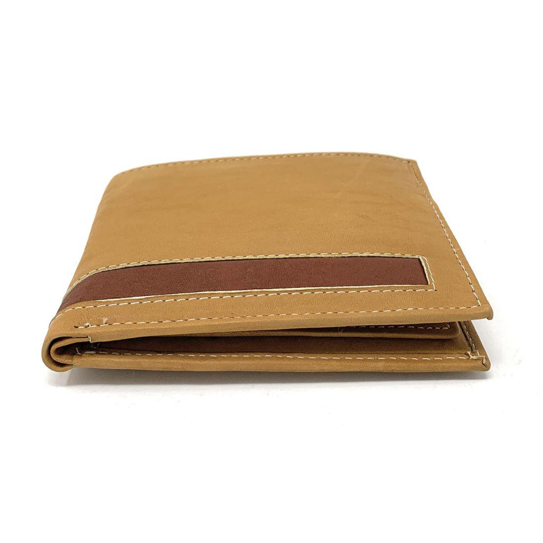 Empire Cove Stylish Genuine Leather Bifold Wallets Mens Womens-Black-
