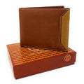 Empire Cove Stylish Genuine Leather Bifold Wallets Mens Womens-Brown-
