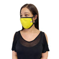 Made in USA Face Masks Mouth Nose Washable Reusable Double Layer Mask Cotton Cloth Blend-Yellow-