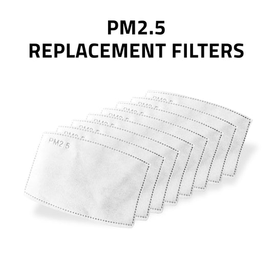 PM 2.5 Activated Carbon Filters 5 Layer Replacement Filters for Face Masks Adults Kids-Adult-10-
