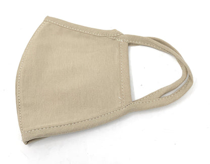1 Dozen Cotton Face Mask Single Ply Soft Promotional Masks Wholesale Bulk Lot-Khaki-
