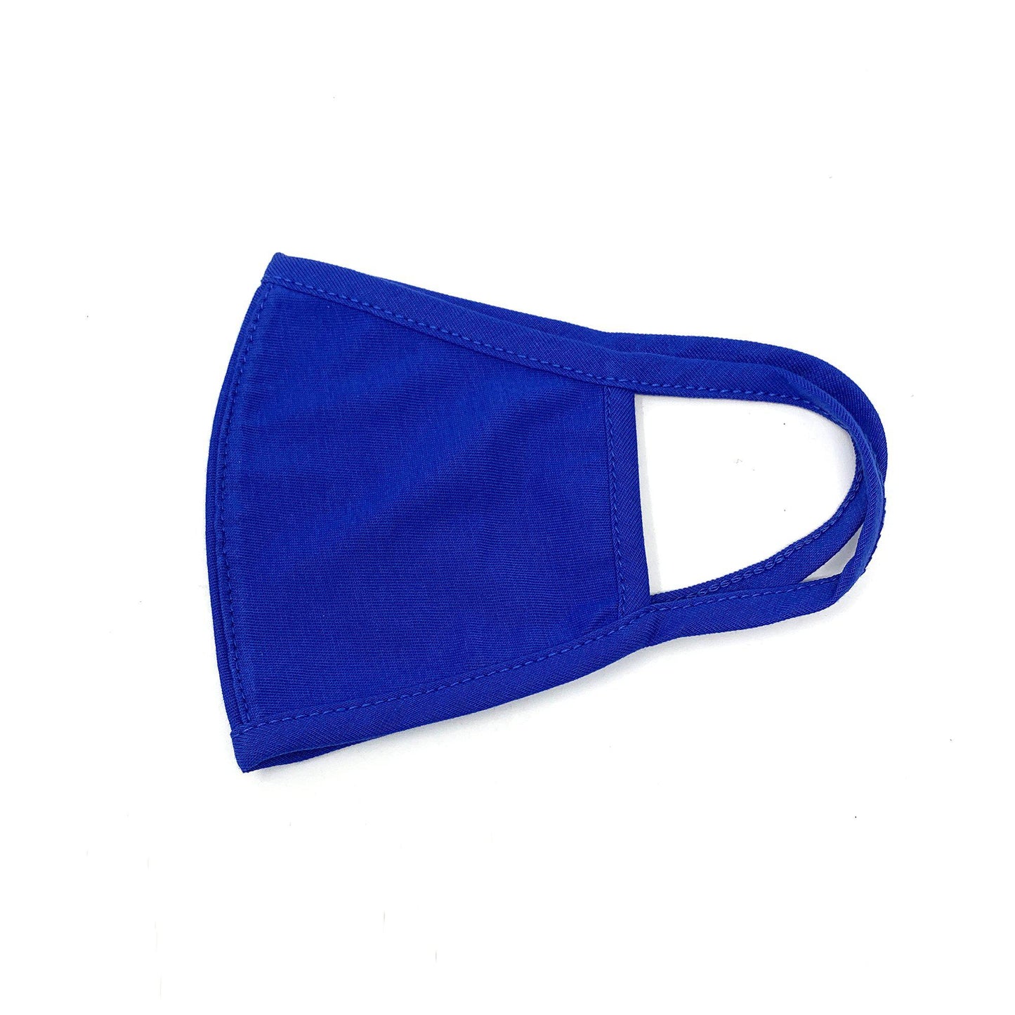 Cotton Face Mask Single Ply Washable Reusable Soft Cloth Masks Mouth Nose Ear-Black-