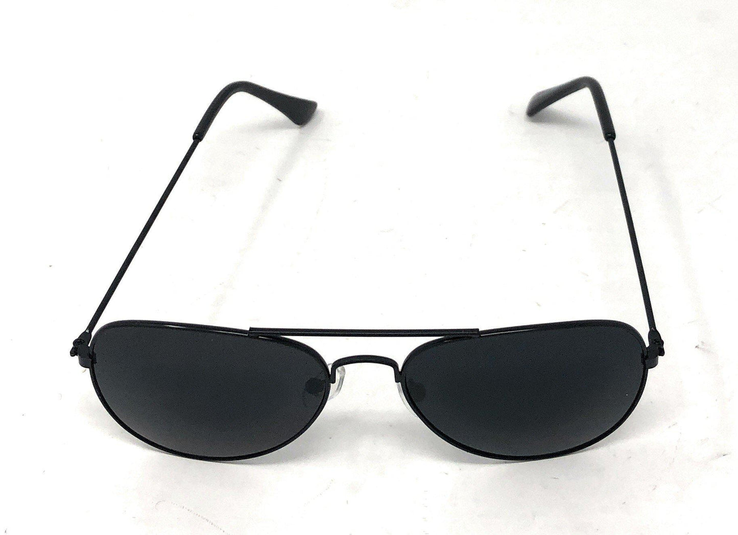 Boys Girls Kids Toddlers Children Sunglasses UV Protection Top Styles w/ Pouch-Black / Black (Aviator)-